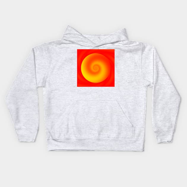 THE SPIRALING SUN Kids Hoodie by mister-john